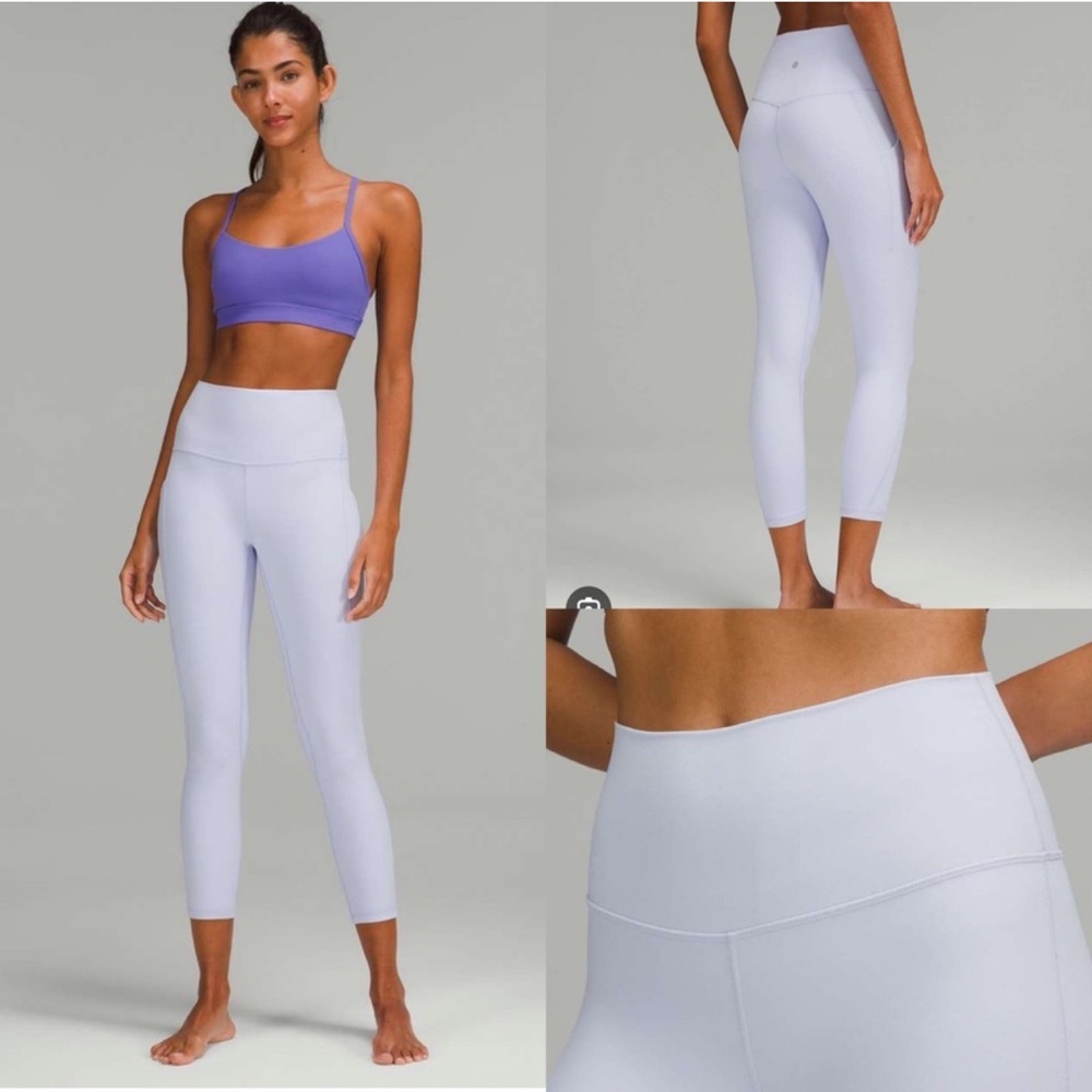 Lululemon Align High-Rise Crop with Pockets 23" - Pastel Blue!- size 12